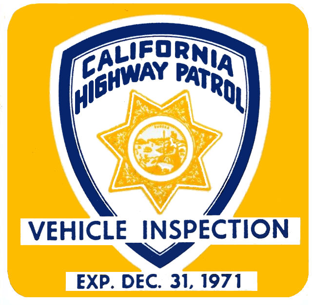 (image for) 1971-12 California Inspection Sticker